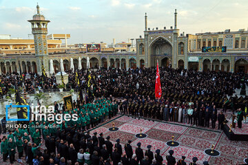 Mourning flag hoisted in Hazrat Masoumeh shrine