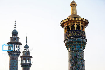 Mourning flag hoisted in Hazrat Masoumeh shrine