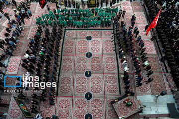 Mourning flag hoisted in Hazrat Masoumeh shrine