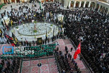 Mourning flag hoisted in Hazrat Masoumeh shrine