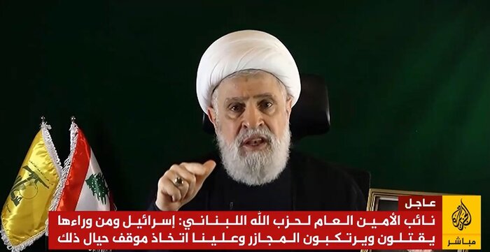 شیخ نعیم قاسم: حزبالله اسرائیل را شکست خواهد داد + فیلم