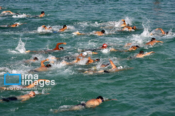 High-seas swimming competition