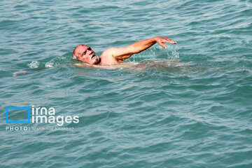 High-seas swimming competition