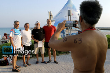 High-seas swimming competition