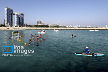 High-seas swimming competition