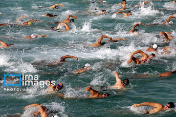 High-seas swimming competition