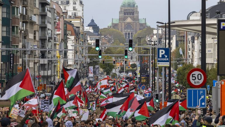 Belgique : 70 000 manifestants exigent un cessez-le-feu en Palestine et au Liban