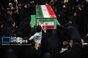 Farewell to Iranian woman martyred in Israeli attack in Lebanon