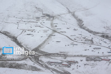 First autumn snow in Talesh, northwestern Iran