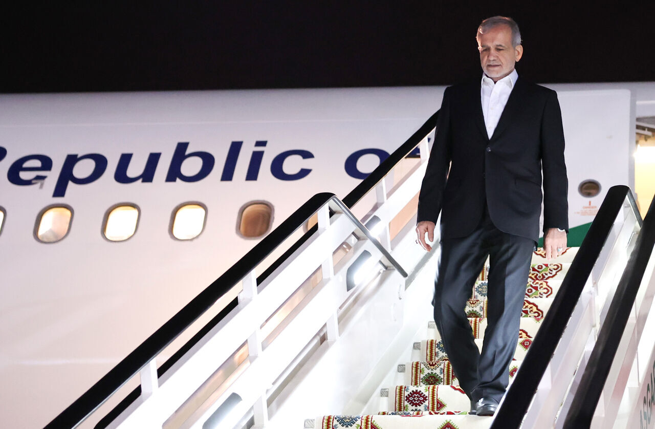 President Pezeshkian returns to Tehran after attending BRICS summit in Russia