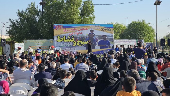 همایش بزرگ پیادهروی خانوادگی در اهواز برگزار شد