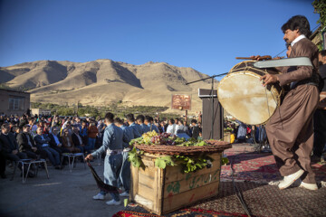 فیلم | برگزاری جشنواره انگور در روستای کندوله شهرستان صحنه