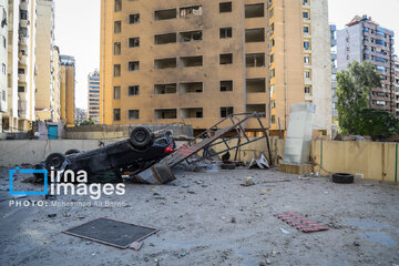 Beirut's Dahieh after Zionist regime's attacks