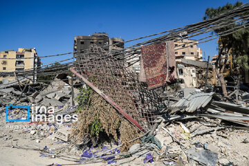 Beirut's Dahieh after Zionist regime's attacks