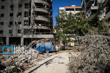 Beirut's Dahieh after Zionist regime's attacks