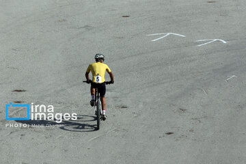 Mountain biking race in northeast Iran