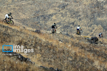 Mountain biking race in northeast Iran