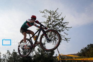 Mountain biking race in northeast Iran