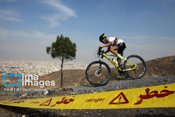 Mountain biking race in northeast Iran