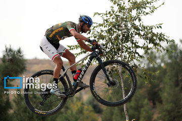 Mountain biking race in northeast Iran