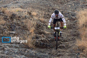 Mountain biking race in northeast Iran