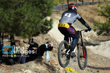 Mountain biking race in northeast Iran