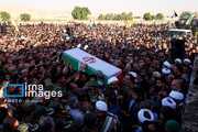 Funeral procession of martyr of Israeli attack on Iran