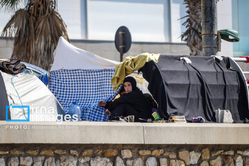 War-hit people of southern Lebanon on coast of Beirut