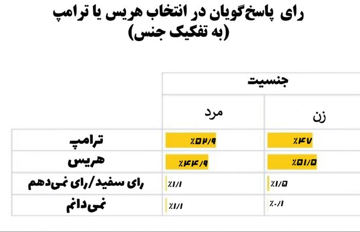 جوانان و تحصیل‌کردگان دانشگاهی به هریس رای می‌دهند یا ترامپ؟