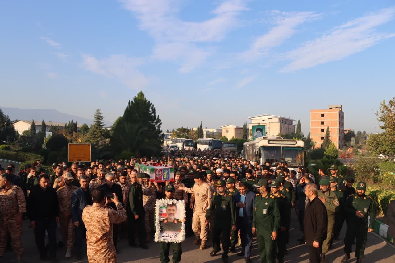 پیکر سردار شهید «حمید مازندرانی» در گرگان تشییع شد