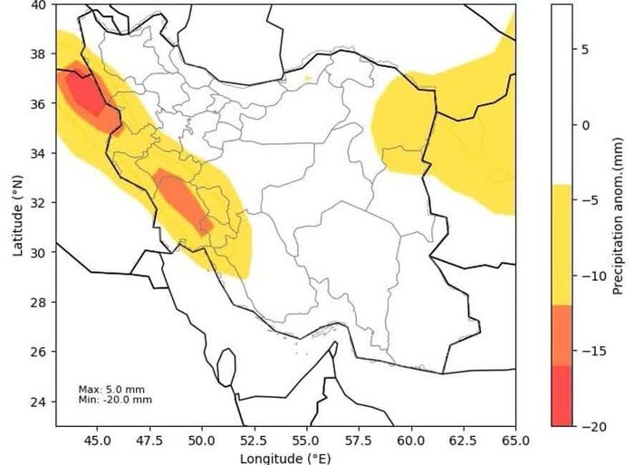 زمستانی خشک‌تر با خشکسالی ۲۰ ساله در کرمان