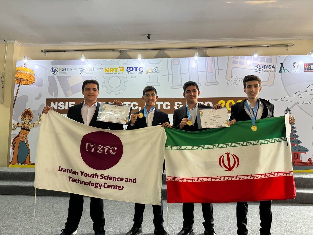 Iranian students win 5 gold medals ISIF 2024