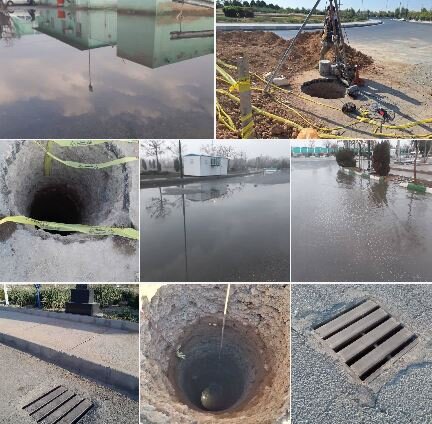 ۴۰حلقه چاه برای دفع آبهای در بهشت زهرا (س) حفر شد