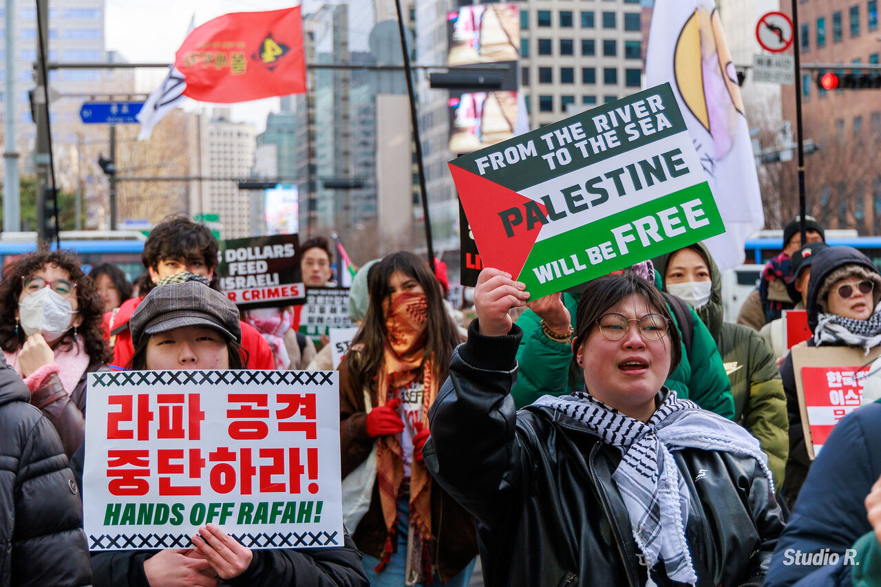 S Koreans protest against US support for Zionist regime