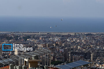 Zionist regime's heavy attacks on southern Beirut