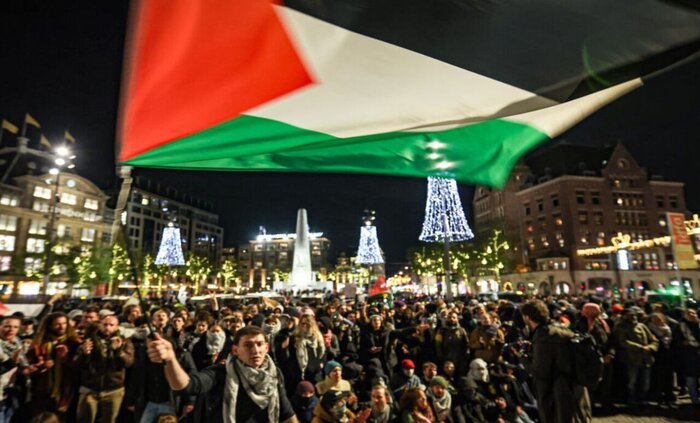 Manifestantes propalestinos vuelven a salir a las calles en Ámsterdam