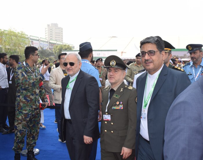 گوشهای از اقتدار دفاعی ایران در نمایشگاه تسلیحات پاکستان از قاب دوربین