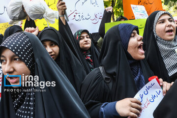 People of Tehran condemn Israel’s crimes in Gaza