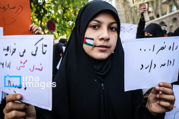 People of Tehran condemn Israel’s crimes in Gaza