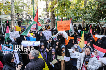 People of Tehran condemn Israel’s crimes in Gaza