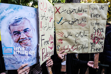 People of Tehran condemn Israel’s crimes in Gaza