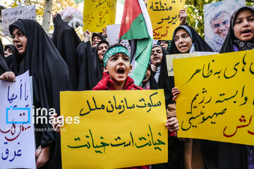 People of Tehran condemn Israel’s crimes in Gaza