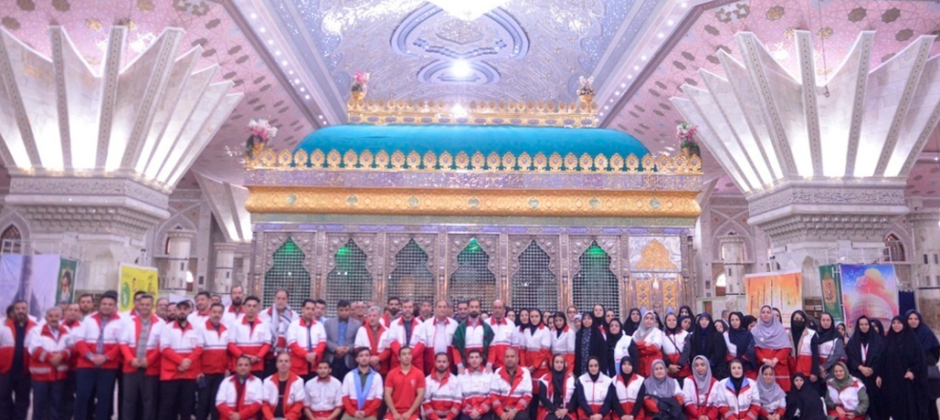 تجدید میثاق اعضای بسیج هلال احمر با آرمانهای حضرت امام خمینی (ره)