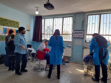 خدمات رسانی ۱۱ کاروان سلامت هلال احمر در مناطق محروم البرز