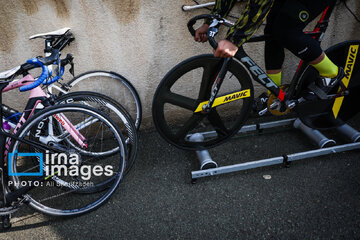 3rd stage of cycling league in Tehran