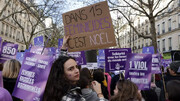 French, Italians vent anger at violence against women