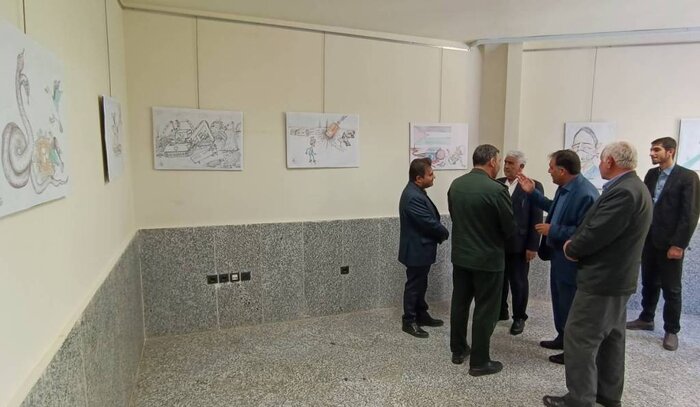 هنر کاریکاتور در افشای جنایات صهیونیستها در اردبیل زبان گشود