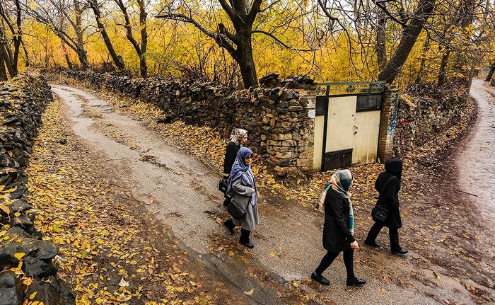 کوچ برگهای پاییزی، طنینی دلنشین در کوچه باغ های همدان