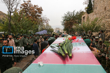 People welcome bodies of anonymous martyrs in southern Iran