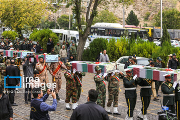 People welcome bodies of anonymous martyrs in southern Iran